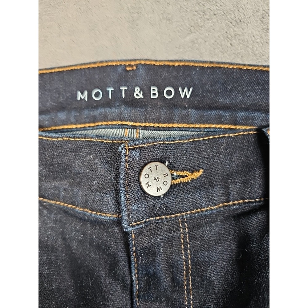 Mott &‎ Bow Women's Jeans 30x28 High-Rise Skinny Dark Blue Denim hsk1_moor_rin - Picture 2 of 10